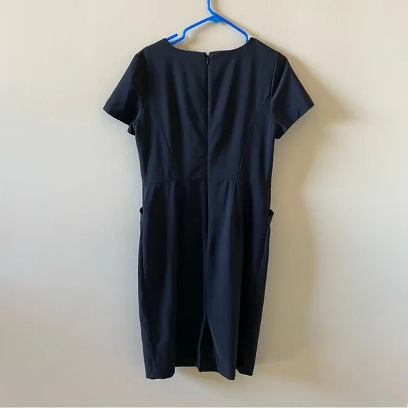 Talbots Womens Black Short Sleeve Dress Size 8 - Picture 7 of 8